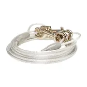 All Day Heavy Dog Tie Out Cable Silver