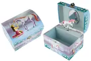 Kaper Kidz Sugarplum Unicorn Dome Musical Jewellery Box - Keepsake, Non-Toxic, Safe for Kids