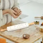 Rolling Pin Comfortable Grip Kitchen Tool for Cookies Fondant
