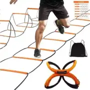 8 Rung Agility Ladder, AlphawoxTraining Soccer Speed Ladder, Football