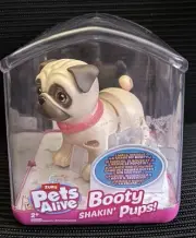 Zuru Pets Alive Booty Shakin Pups Pug 3" Interactive Dog New Sealed Dog Puppy