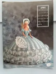 MISS APRIL 1991 Crochet Pattern Calendar Doll, Annie's Attic Antebellum Coll.