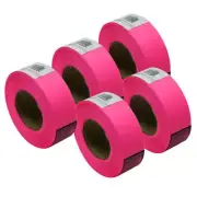5PK Marking Tape Solid Pink Glow
