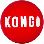 KONG - Signature Balls - 2 Pack Durable Ball for Chasing and Retrieving - for Large Dogs