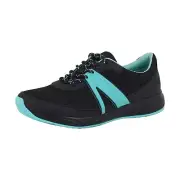 TRAQ by Alegria Womens Qarma Walking Shoes - Black 35M NEW