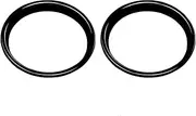 Pizgear 2 Pcs Car Speaker Protection Cover Sticker Interior Trim Decoration, for MINI, Cooper S F55 F56 F57 Car Styling Accessories Car Air Vent Trim(Black)