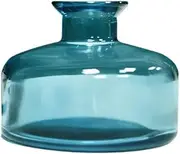 ericotry 1PCS Glass Diffuser Bottle Aromatherapy Jar Container Fragrance Essential Oil Reed Diffusers Bottle for DIY Replacement Reed Diffuser Sticks Set Home Fragrance Accessories (Dark Blue)