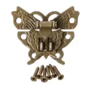 for Butterfly Antique Bronze Hasp for Wooden Box Cabinet Buckle Locks