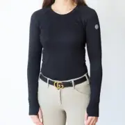 Kennedy Seamless Longsleeve Shirt - Black - Ladies