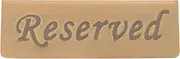Reserved Seat Sign - Antique Bronze Stainless Steel Resevatiorn Notice Board English Table Reminder Sign for Restaurants & Events