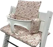 LUCCA kids Stokke Tripp Trapp High Chair Seat Cushion - Laminated Coating for Easy Cleaning