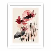 Modern Lotus Framed Print