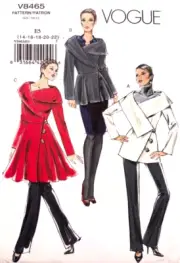 Vogue Sewing Pattern V8465 Misses Lined Fit & Flare Jacket & Coat Sizes 14 - 22