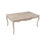 Dining Table Large White Washed Wooden