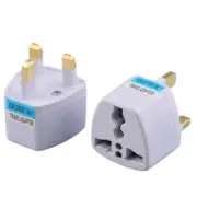 100pcs AU/US/EU Universal to UK/HK AC Power Plug Adapter Travel 3pin Converter