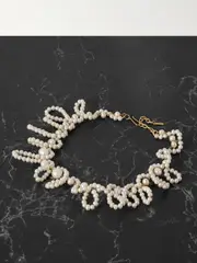 [Completedworks] Completedworks - When We Were Young Recycled Gold Vermeil Pearl Necklace - White - One size One size White