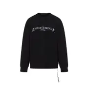 [Mastermind World] Mastermind World-Black Cotton Og Sweatshirt-Uomo S STAND
