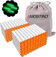 Amosting 100 Arrows for Nerf Elite 2.0 with Drawstring Bag, Replacement Arrows Ammunition Foam Darts Compatible with Nerf Hasbro Fortnite