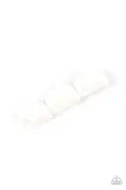 Paparazzi Gemstone Glimmer White Hair Clip NEW