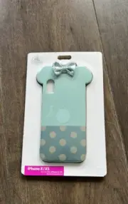 NIB Disney DTech iPhone 10 X/XS Case Minnie Mouse 3D Glitter Bow Polka Dots Ear