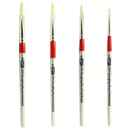 AS-101 Chungking White Hog Bristle Rounds Brush Set 4 pcs