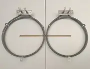 2x 2000W Smeg 900mm Stove Oven Fan Forced Element SA9010X SA9065