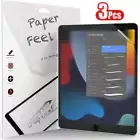 3Pcs Paper Feel Like Screen Protector For ipad 9th Generation 8 7 6 Air 5 4 10th