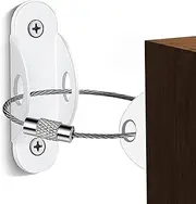 Safety Furniture Wall Strap for - Wall Protect Toddler, White Metal Straps | Dresser Cabinet Wall Fixing to Secure Shelf, Anchors