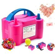 600W Power 2 Nozzles Portable Electric Balloon Pump Balloon Inflator