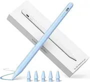 Blue Stylus Pen for iPad,35 Mins Fast Charging for Apple iPad Pencil,Palm Rejection, Tilt Sensitivity, Work for 2018-2023 Apple iPad Pro 11/12.9 inch,iPad 6-10, iPad Air 3/4/5, iPad Mini 5/6