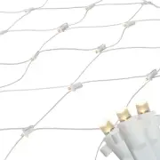Northlight 2' x 8' White LED Wide Angle Net Style Column Wrap Christmas Lights