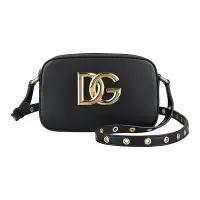 在飛比找Yahoo奇摩購物中心優惠-D&G DOLCE&GABBANA 3.5金字LOGO穿孔背