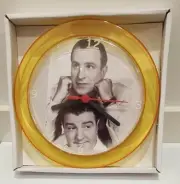 Abbot & Costello 7" Gold Novelty Wall/Desk Clock Brand New