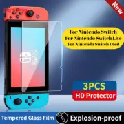 Tempered Glass Screen HD Protector Compatible-Nintendo Switch OLED Hard Protecto
