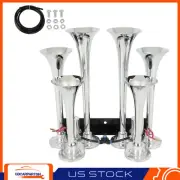 For Ford Chevy Ram Toyota 4A 6 Trumpet Train Air Horn Kit Loud Truck Pickup