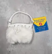 Build a Bear NEW White Fluffy Bag