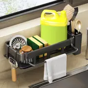 Versatile Kitchen Sink Caddy for Sponge, Rags, and Dish Brushes Storage