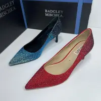 在飛比找Yahoo!奇摩拍賣優惠-BADGLEY MISCHKA 百吉利米西卡斷碼撤柜尖頭高跟