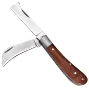 Grafting Knife Folding Pruning Tools Solid Pruner Wood Handle Garden Tree Cutter