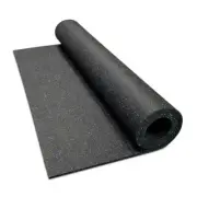 Survivor SportFloor Gym Rubber Sheet 120" x 48" Shock Absorbent in Black/Blue