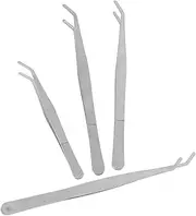 4pcs Stainless Steel Gardening Tweezers Lightweight Planting Tools for Precision Handling for Use for Succulents and Crafts