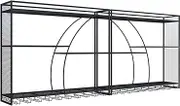 Metal Wine Rack Bar Shelf Wall Mounted Hanging Wine Glass Holder Rack Bottle Display Shelf Floating Bar Cabinet for Home Bar Kitchen Dining Room Chaser of Light