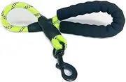 Easy Control with Short Dog Leash for Climbing Training Walking and Guiding Blind, 2 Feet Nylon Dog Leash, Strong Leash with Highly Reflective Threads for Medium Large Heavy Duty Dog Leads (Green)