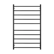 Radiant Matte Black 750 x 1200mm Round Heated Towel Rail (Right Wiring) BRTR04RIGHT