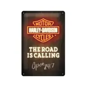Nostalgic-Art Medium Sign Harley-Davidson Road is Calling