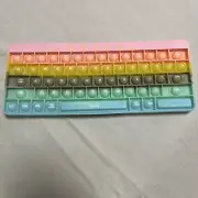 Pop It Keyboard Shape Push Bubble Fidget Toy With Number, Letters And Keys