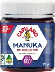 Active Manuka Honey, 100% Pure Australian Honey, Premium Honey, MGO550+, 250G