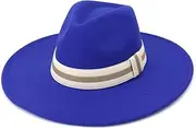 [AOBRICON] Big Brimmed Fedora Hat Accessories Fedora Hat Men Panama Hat Fedora Hat Large Brimmed Hat Church Hat (Color : 9, Size : One Size), 9, One size
