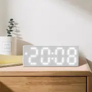 Sleek Digital Alarm Clock with Voice Control and Large Readable Display