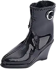 ａ aternee 1/6 Scale Action Figure Shoes Doll Costume Hollow Boots Mini Women Casual Dress up Miniature Model for 12 inch Female Body, Black